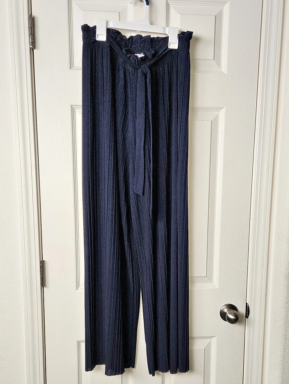 Olivia ROSE Pleated Wide Leg Pants in Blue Size XL